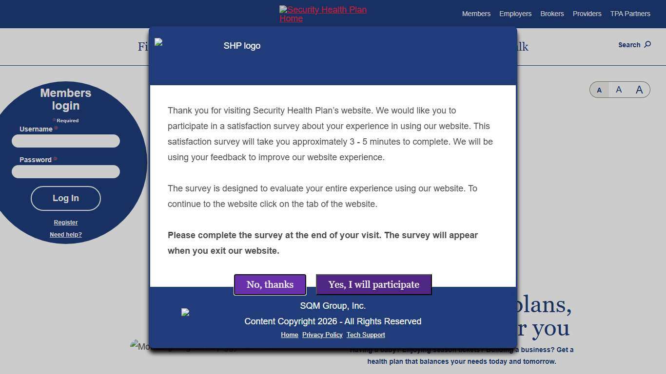 Health insurance Wisconsin Security Health Plan